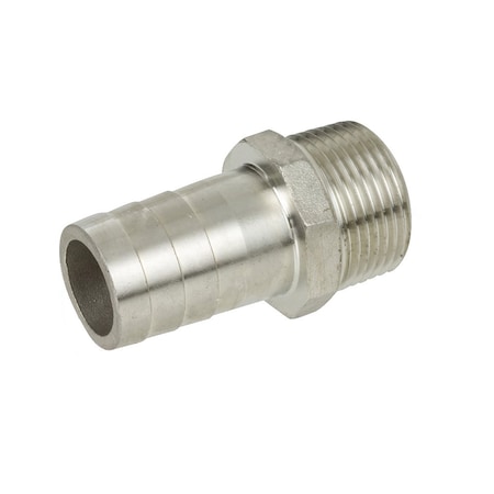 Usa Industrials King Nipple - 316 SS - Schedule 40 - Welded - Threaded on One End - 3/8 NPT Male - 1.97 Long ZUSA-PF-18396
